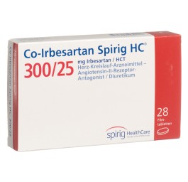 CO-IRBESARTAN Spirig HC cpr pell 300/25mg 28 pce