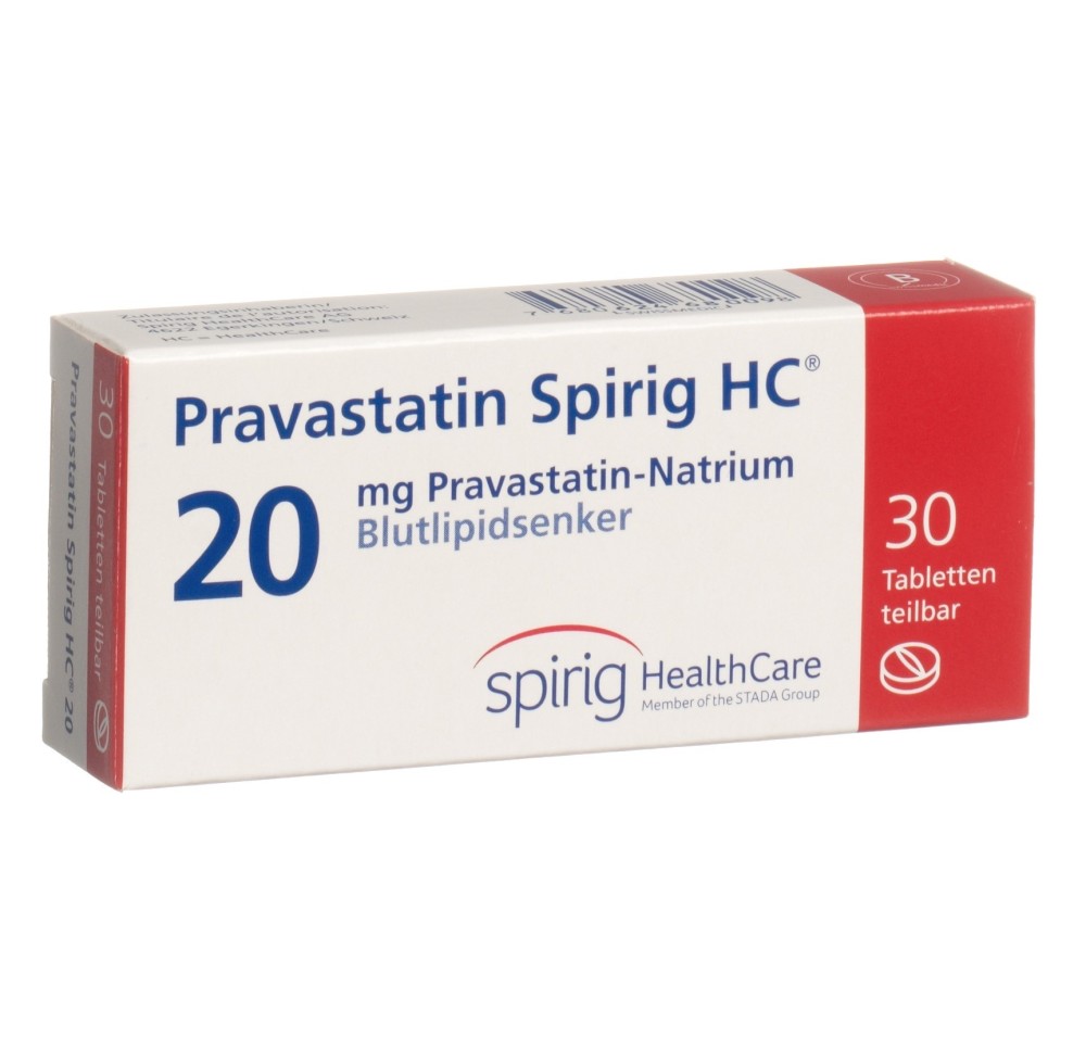PRAVASTATINE Spirig HC cpr 20 mg 30 pce PRAVASTATINE Spirig HC cpr 20 mg 30 pce
