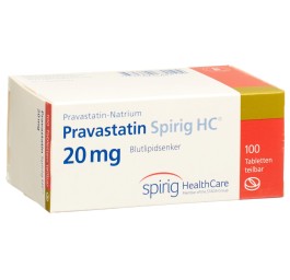 PRAVASTATINE Spirig HC cpr 20 mg 100 pce