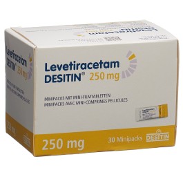 LEVETIRACETAM DESITIN mini cpr pel 250 mg 30 pce