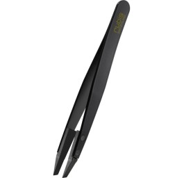 RUBIS pincette techno polymére biseauté noire inox