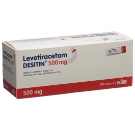LEVETIRACETAM DESITIN mini cpr pel 500 mg 100 pce