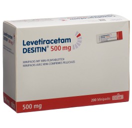 LEVETIRACETAM DESITIN mini cpr pel 500 mg 200 pce