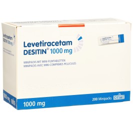 LEVETIRACETAM DESITIN mini cpr pel 1000 mg 200 pce
