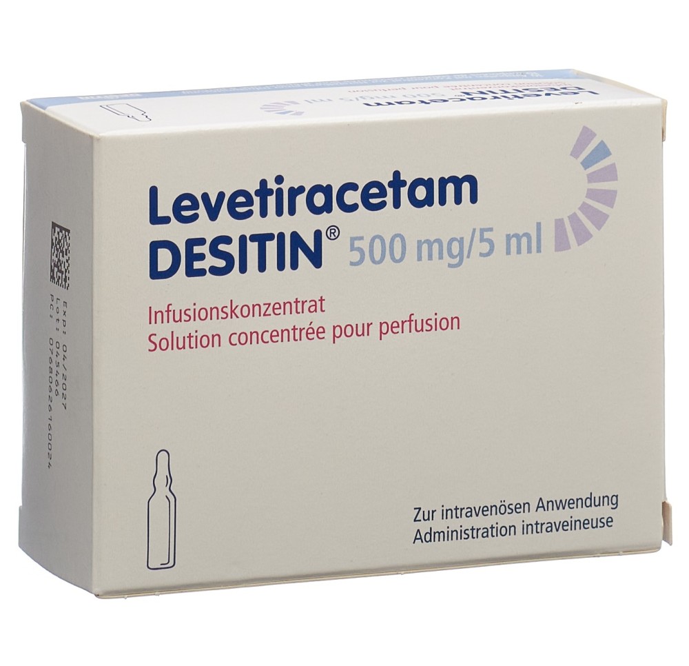 LEVETIRACETAM DESITIN 500 mg/5ml 10 amp 5 ml LEVETIRACETAM DESITIN 500 mg/5ml 10 amp 5 ml