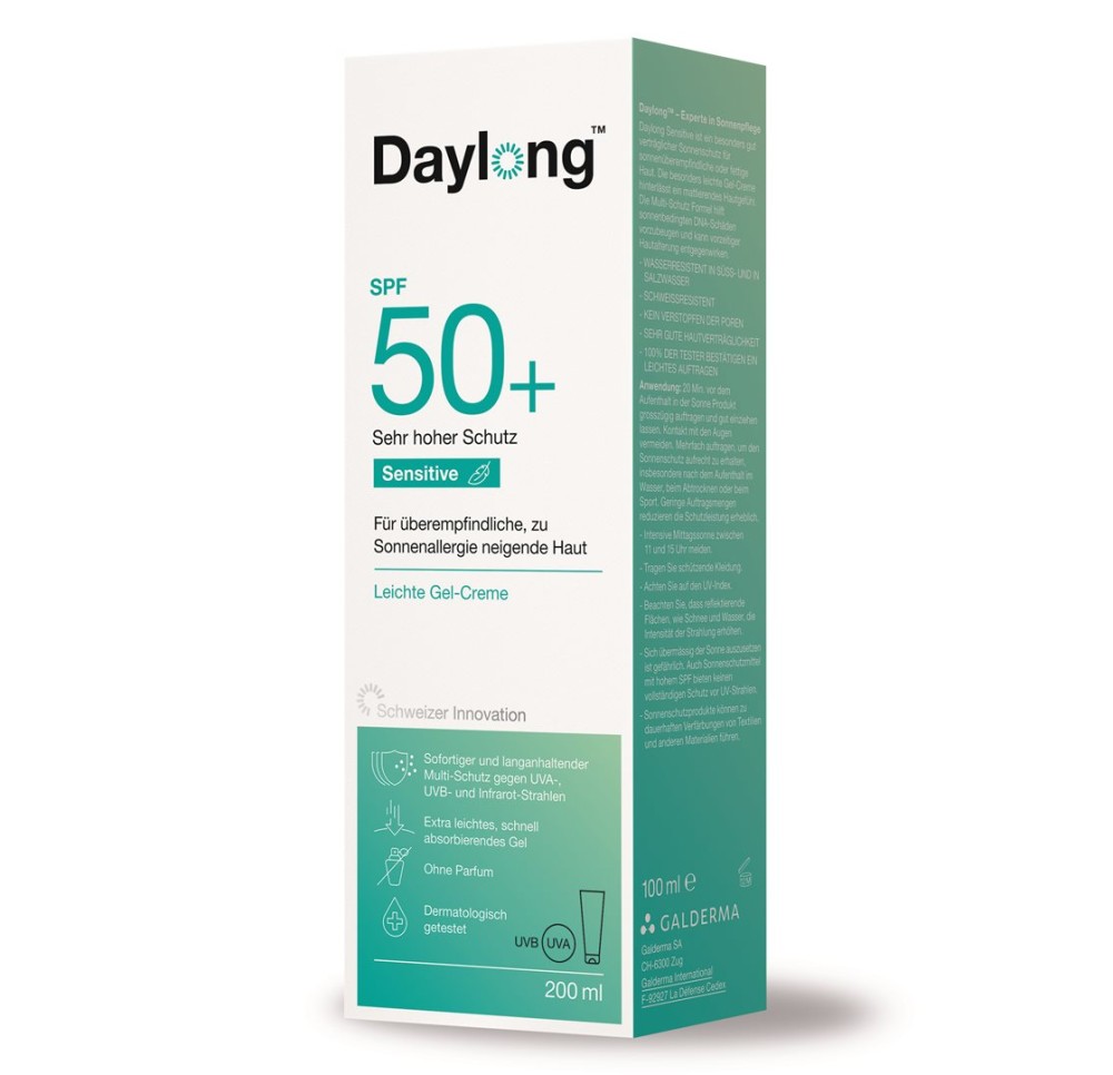 DAYLONG Sensitive Crème-Gel SPF50+ tb 200 ml