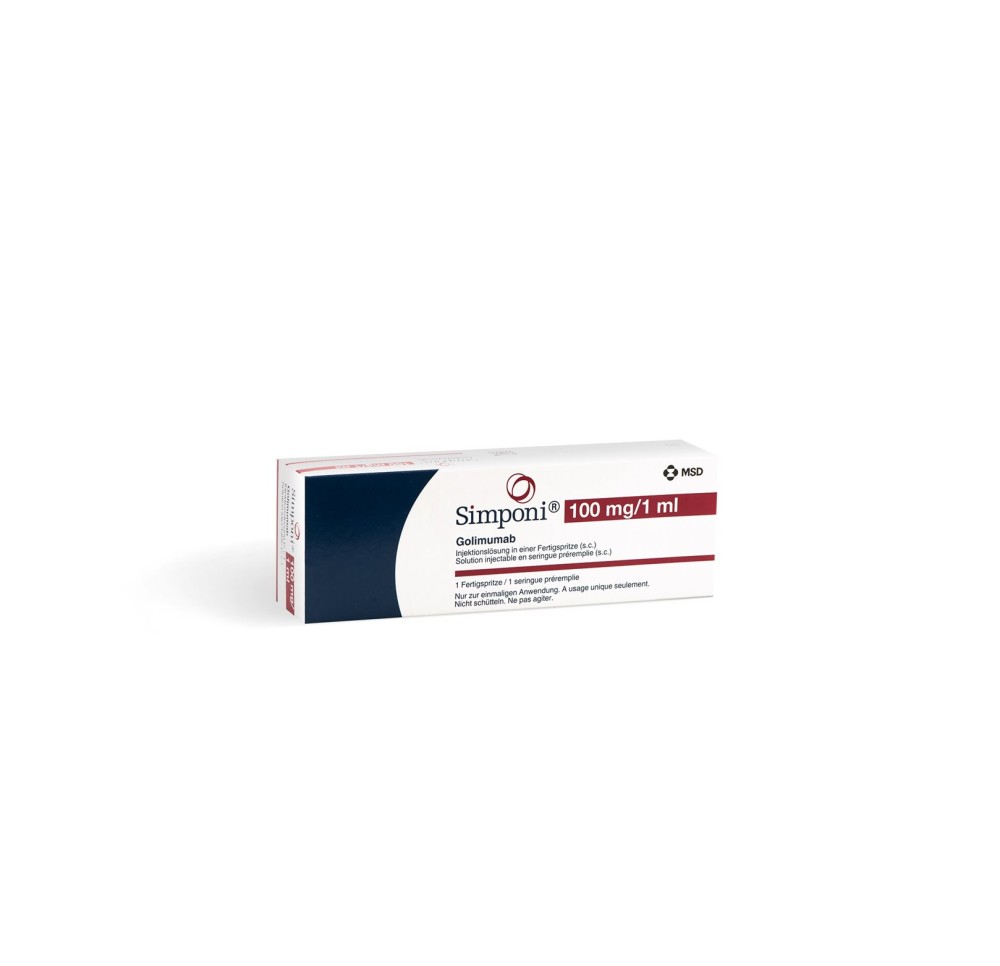 SIMPONI ser prête 100 mg/1ml 1 ml SIMPONI ser prête 100 mg/1ml 1 ml