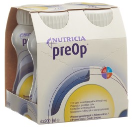 PREOP boisson liq citrone 4 x 200 ml