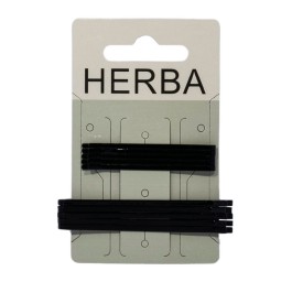 HERBA pince à cheveux noir 121950 10 pce