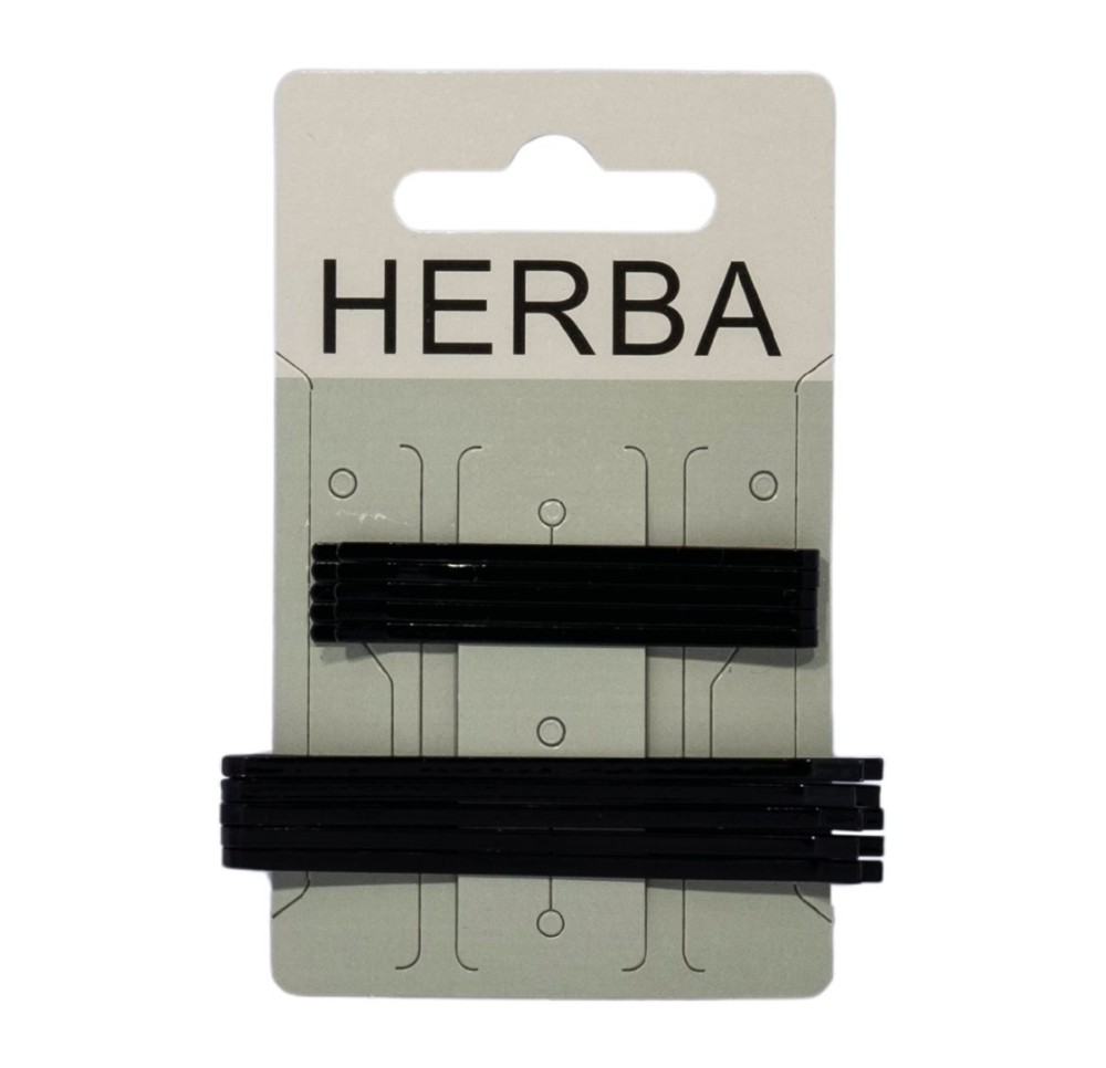HERBA pince à cheveux noir 121950 10 pce