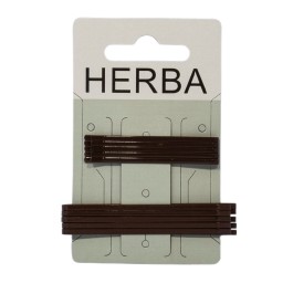 HERBA pince à cheveux brun 121949 10 pce