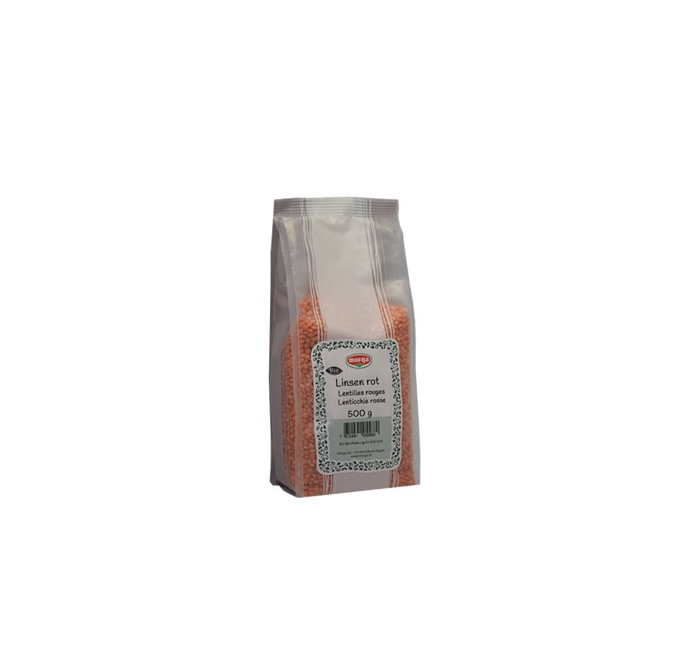 MORGA lentilles rouges bio sach 500 g