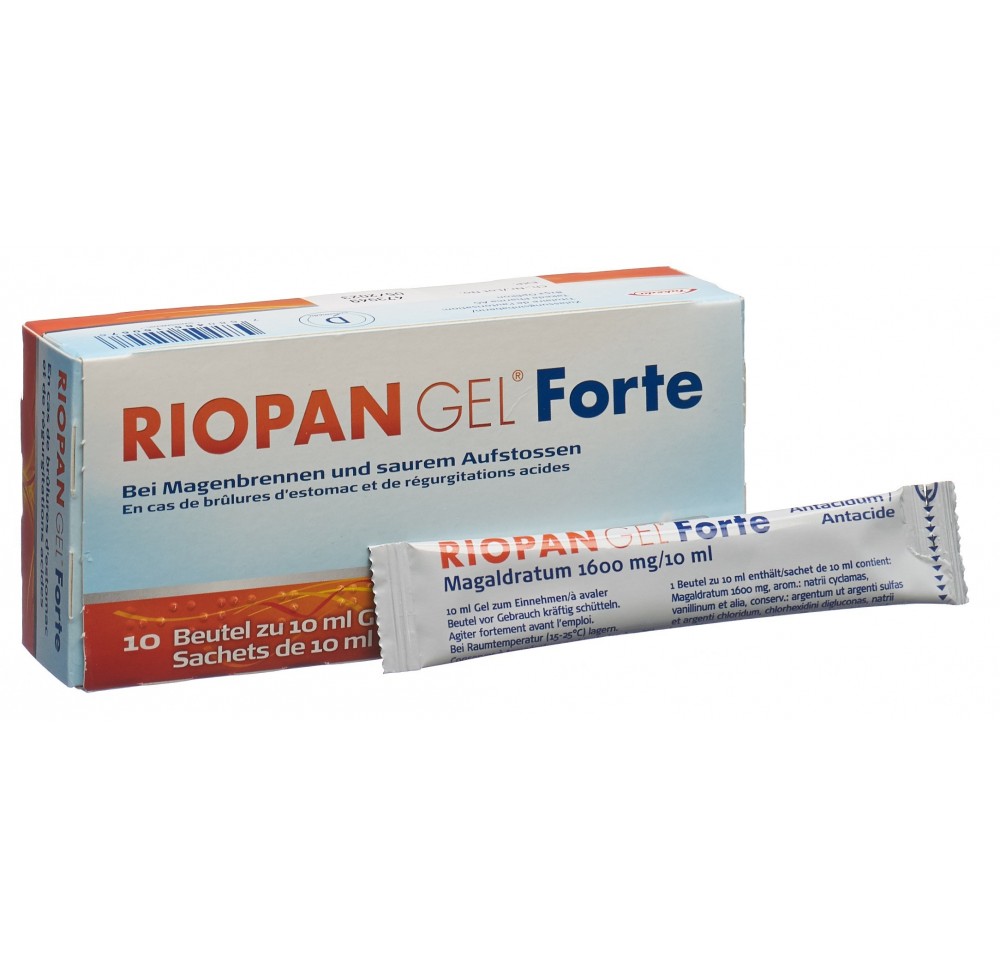 Riopan Gel Forte 1600 mg 10 sach 10 ml