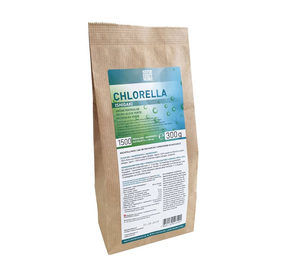 NATURKRAFTWERKE Chlorella Ishigaki compr 1500 pce