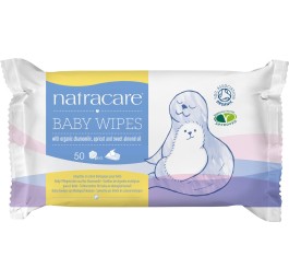 NATRACARE lingettes en coton bio bébé 50 pce