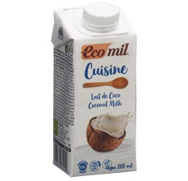 ECOMIL cuisine lait de coco tétra 200 ml