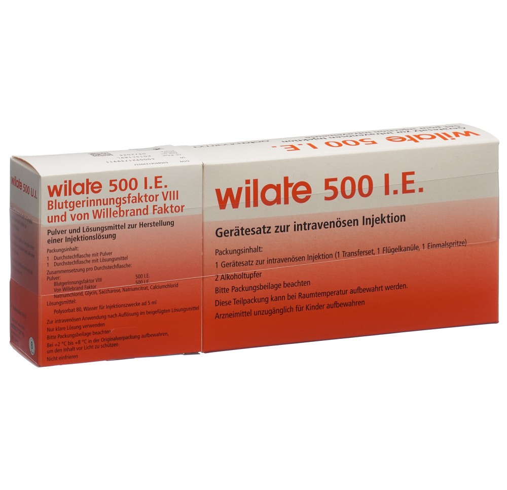 WILATE subst sèche 500 UI c solv flac WILATE subst sèche 500 UI c solv flac