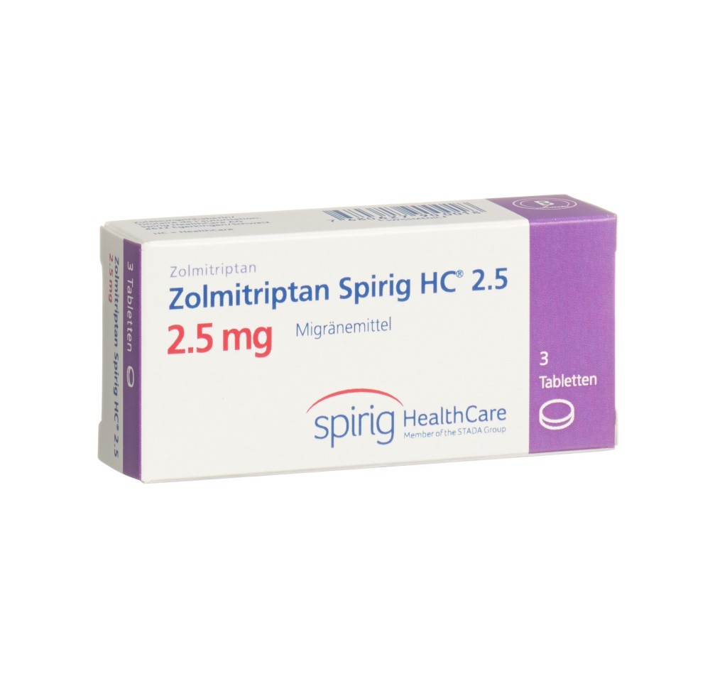 ZOLMITRIPTAN Spirig HC cpr 2.5 mg 3 pce