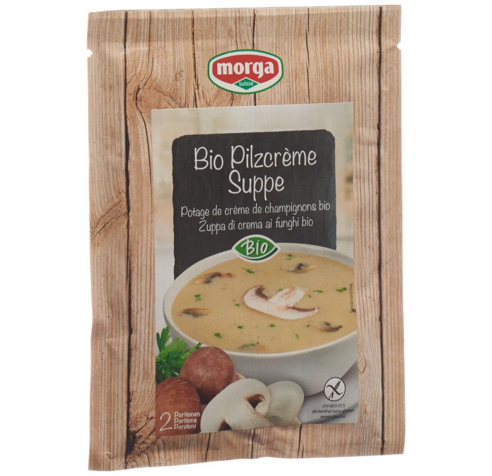 MORGA potage crème de champignons bio 42 g MORGA potage crème de champignons bio 42 g