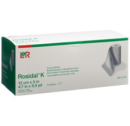ROSIDAL K bande élastique allongeme 12cmx5m 10 pce