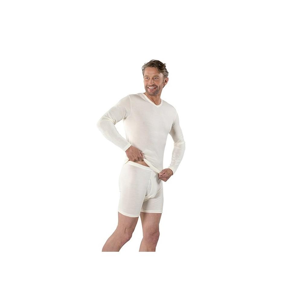 EUSANA hommes spencer manch long XL déc V ivoire