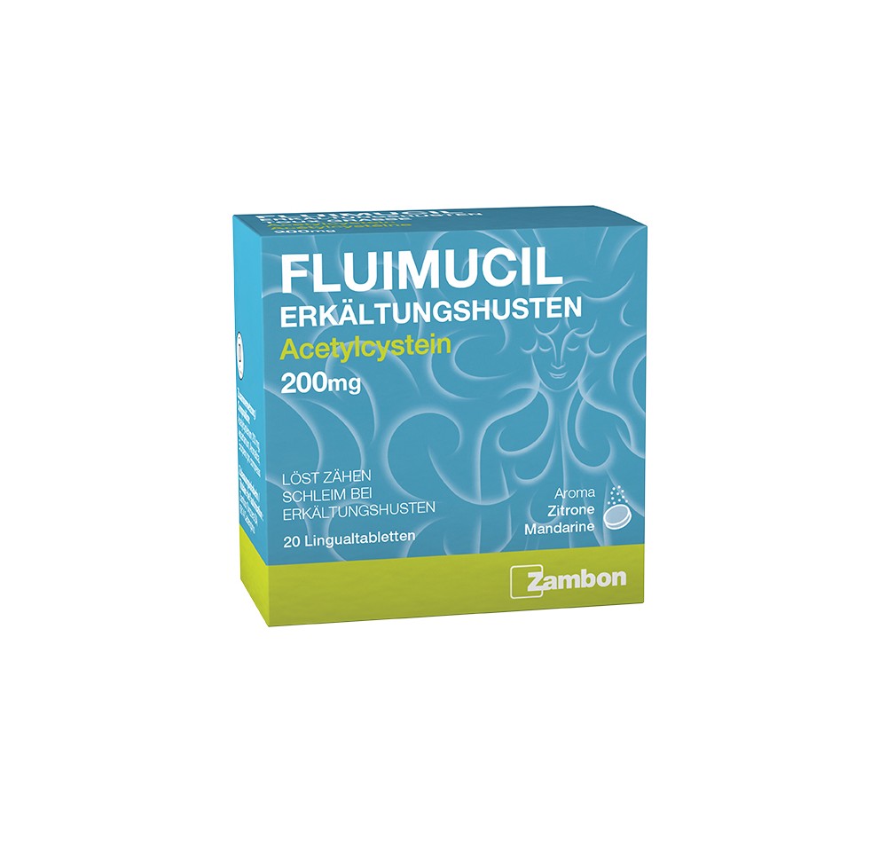 FLUIMUCIL toux grasse cpr ling 200 mg 20 pce