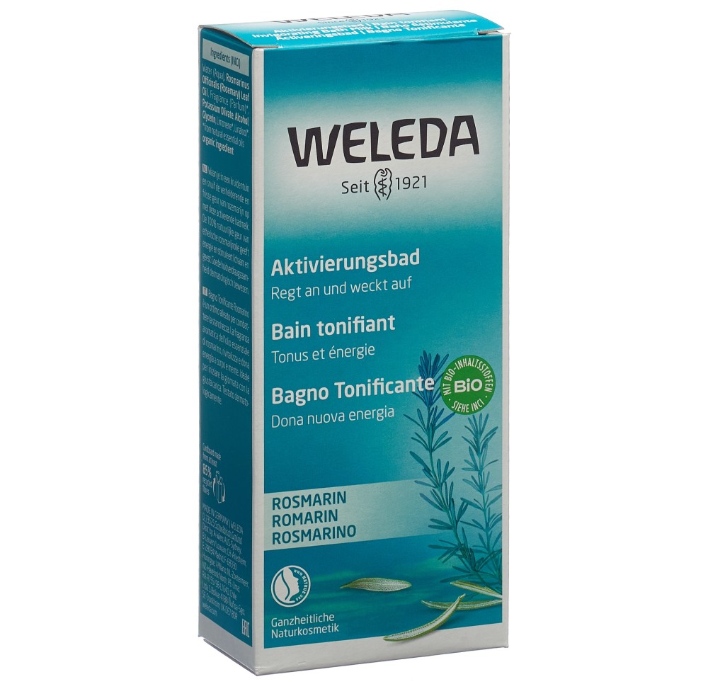WELEDA bain tonifiant romarin fl verre 200 ml WELEDA bain tonifiant romarin fl verre 200 ml
