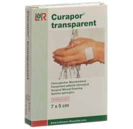 CURAPOR pans adhésif 7x5cm transparent 5 sach