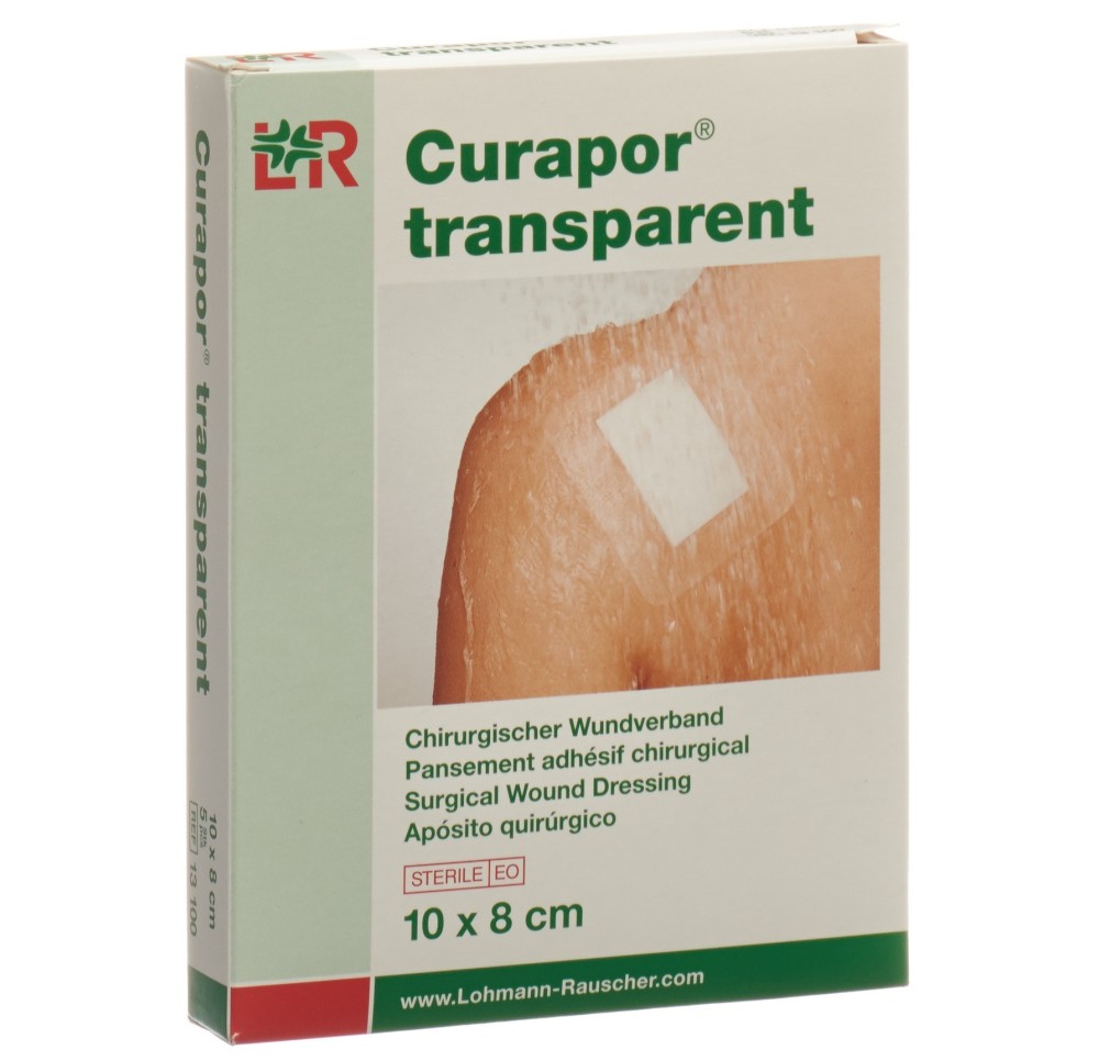 CURAPOR pans adhésif 8x10cm transparent 5 sach CURAPOR pans adhésif 8x10cm transparent 5 sach