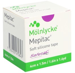 MEPITAC SAFETAC sparadrap 1.5mx4cm siliconé