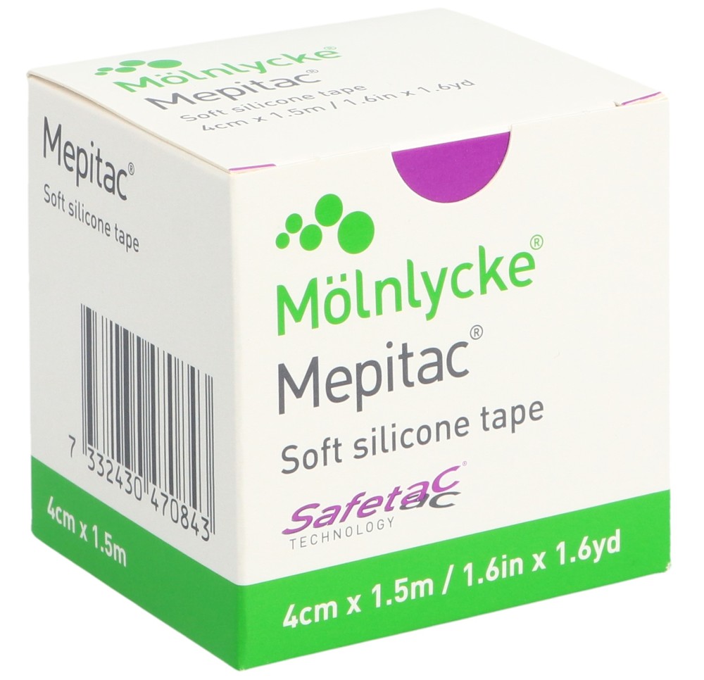 MEPITAC SAFETAC sparadrap 1.5mx4cm siliconé MEPITAC SAFETAC sparadrap 1.5mx4cm siliconé