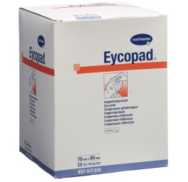 EYCOPAD compr ophtalmiques 70x85mm stérile 25 pce