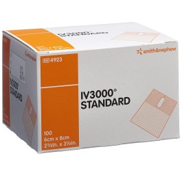 IV3000 fixation canules 6x8cm fente 100 pce