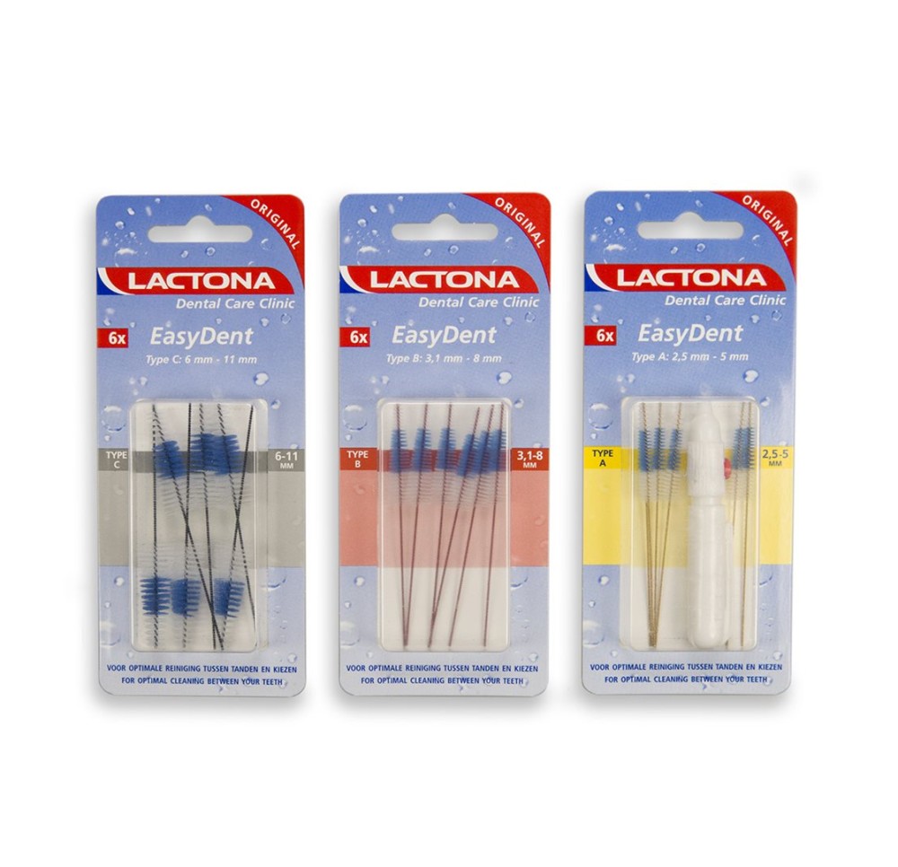 LACTONA easy dent A 2.5-5mm jaune a support 6 pce