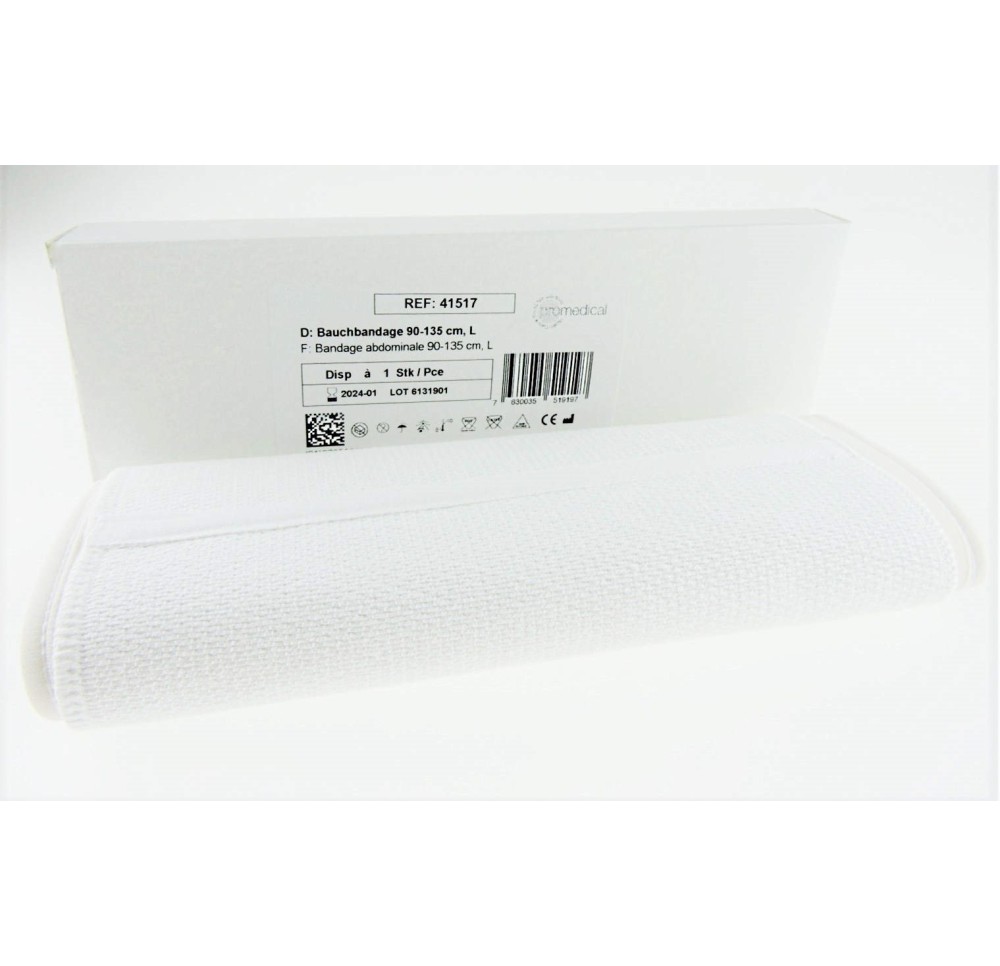PROMEDICAL band abdominal L 90-135cm blanc 25cm