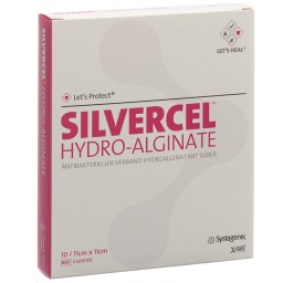 SILVERCEL compresses hydroalginate 11x11cm 10 pce