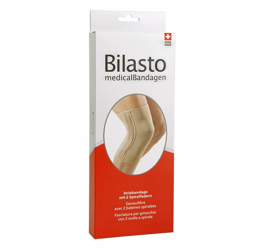 BILASTO genouillère av ressorts spirale S beige
