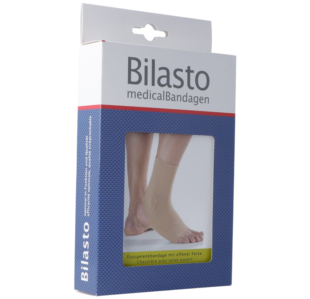 BILASTO chevillère XL talon ouvert beige BILASTO chevillère XL talon ouvert beige
