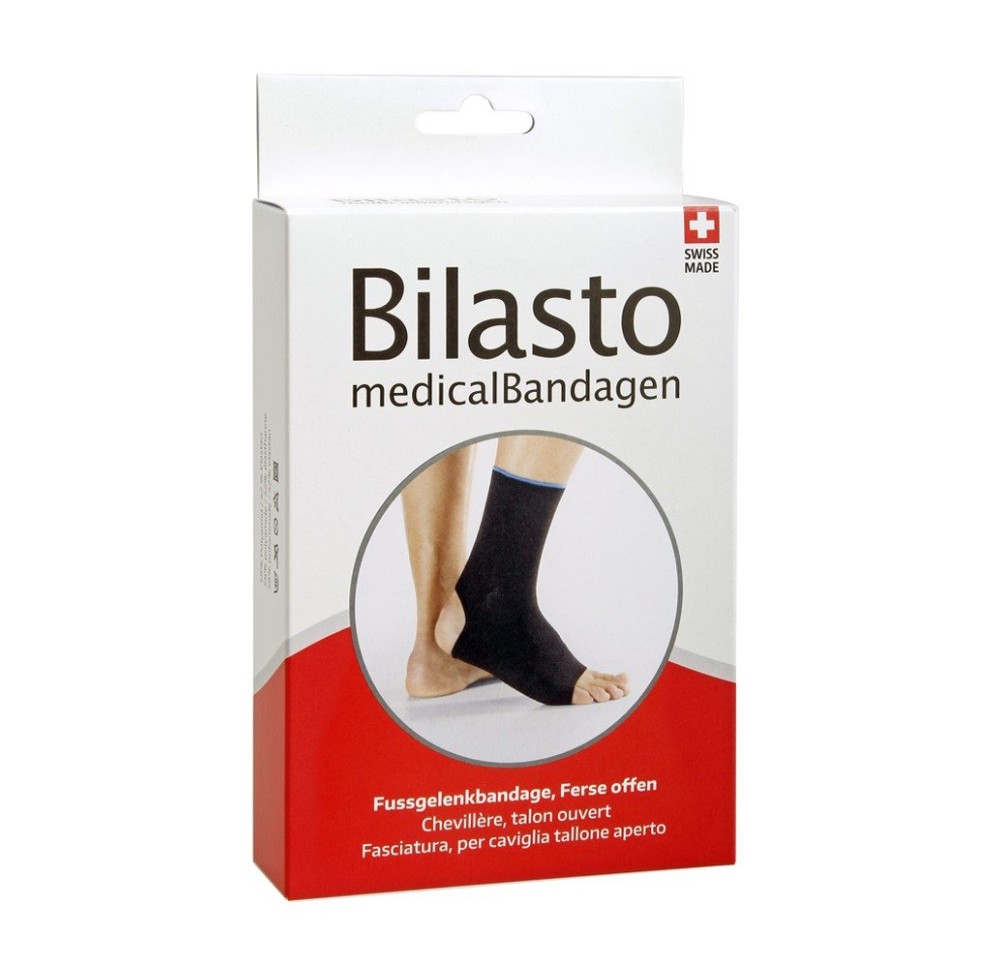 BILASTO chevillère L talon ouvert noir/bleu BILASTO chevillère L talon ouvert noir/bleu