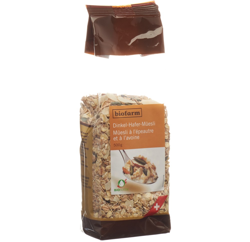 BIOFARM müesli épeautre avoine bourgeon sach 500 g
