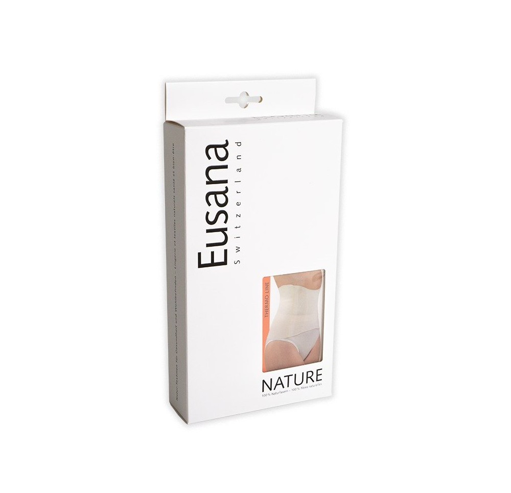 EUSANA chauffe-reins anatomique L ivoire 100% soie