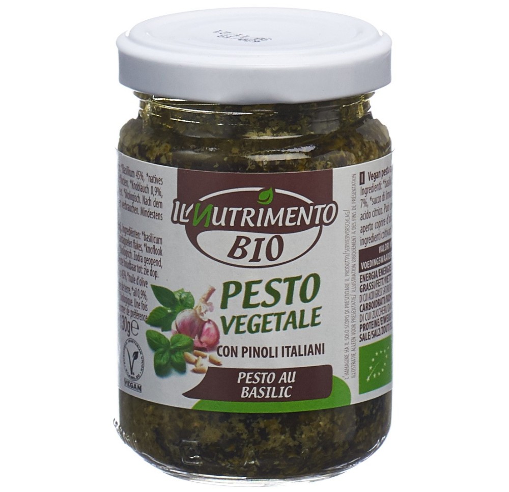 IL NUTRIMENTO pesto genovese bio verre 170 g IL NUTRIMENTO pesto genovese bio verre 170 g