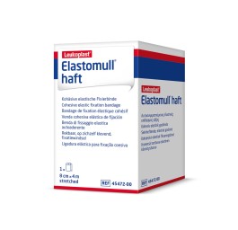 ELASTOMULL haft bande gaze 4mx8cm blanc rouleau