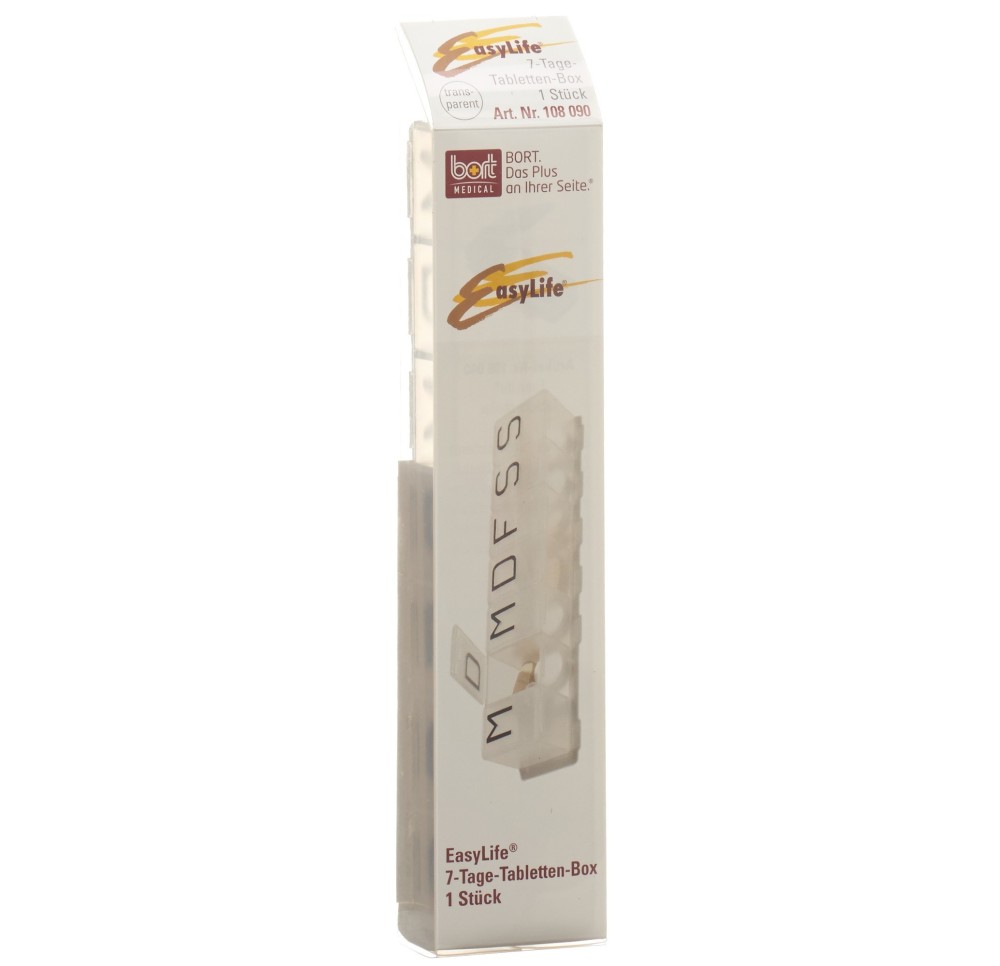 BORT EASYLIFE box comprimés 7 jours transparent BORT EASYLIFE box comprimés 7 jours transparent