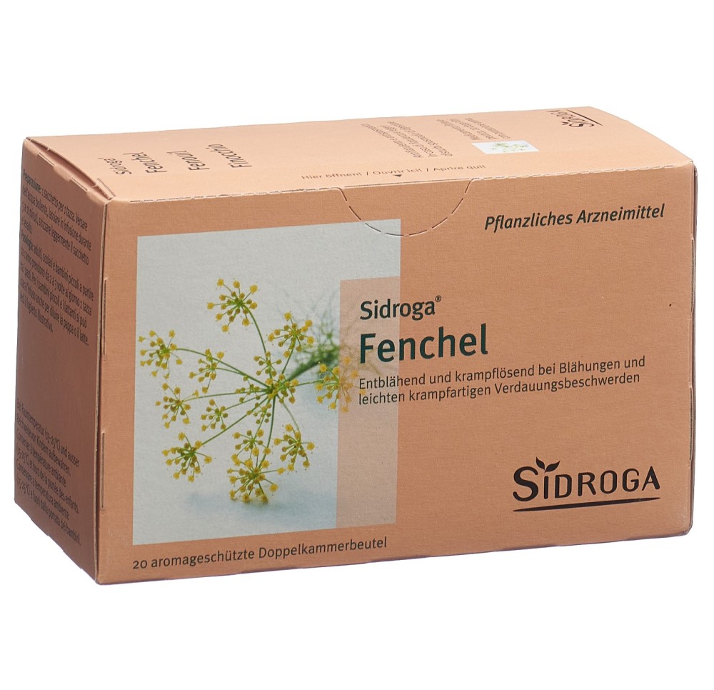 SIDROGA fenouil 20 sach 2 g SIDROGA fenouil 20 sach 2 g