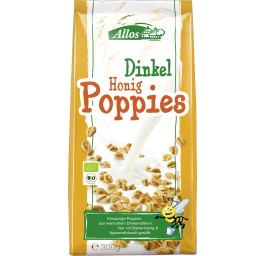 ALLOS poppies épeautre miel bio sach 300 g