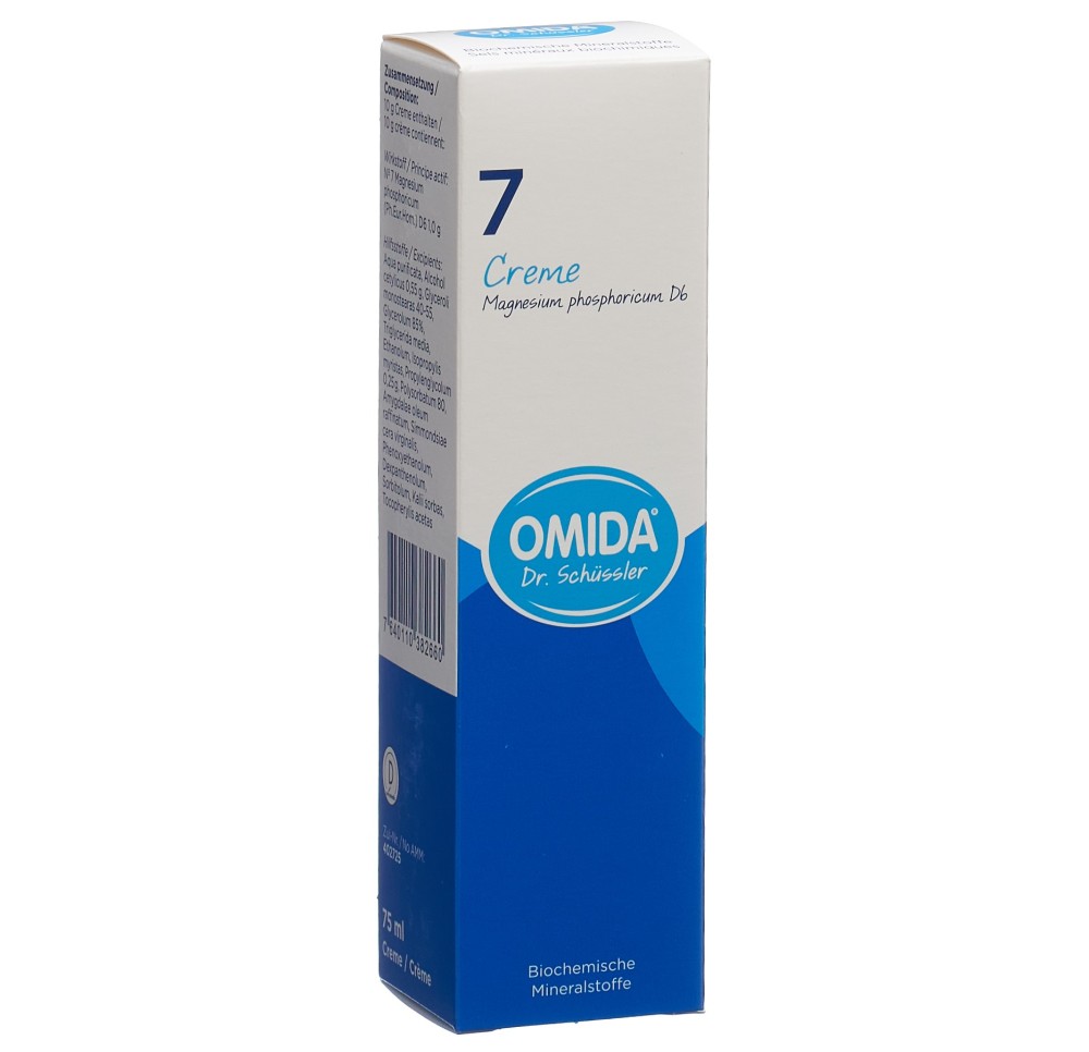 OMIDA SCHÜSSLER no7 magn phos crème 6 D tb 75 ml OMIDA SCHÜSSLER no7 magn phos crème 6 D tb 75 ml