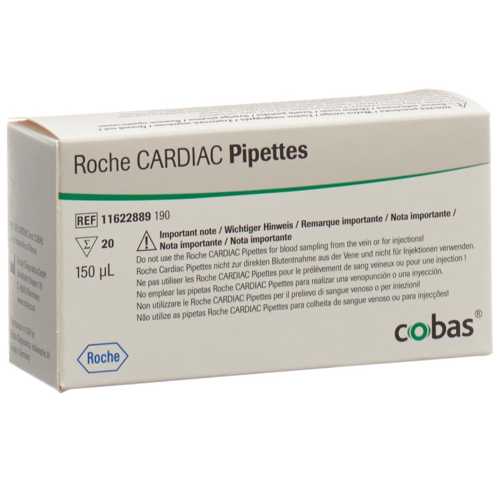 CARDIAC pipettes 150 mcl 20 pce