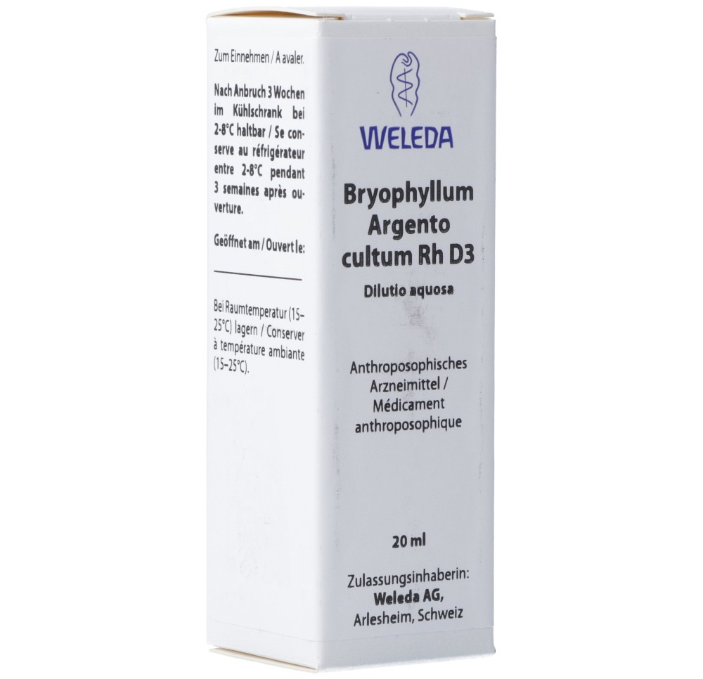 WELEDA bryophyllum arg cult rh 3 D dilaq 20 ml