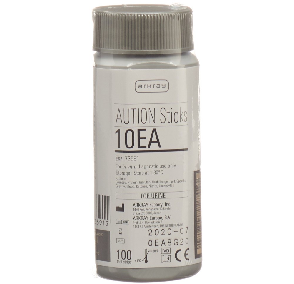 AUTION STICKS bandelettes urine 10 param 100 pce
